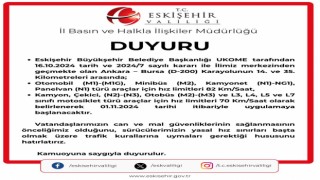 Eskişehirden geçen Ankara-Bursa karayolundaki hız limiti düşürüldü