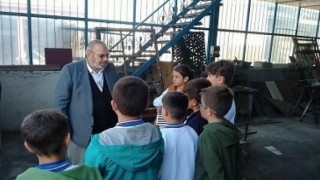 Faik Güngör Ortaokulundan yılın ahisi Zekayi Kaplana ziyaret