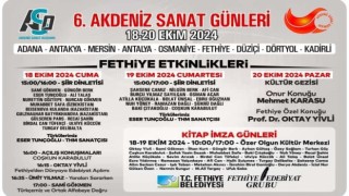 Fethiyede 6. Akdeniz Sanat Günleri başlıyor