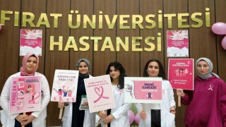 FÜ Hastanesinde ‘meme kanseri farkındalık standı açıldı