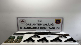 Gaziantepte 8 adet ruhsatsız silah ele geçirildi