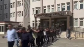 Gaziantepte silahlı suç örgütü operasyonu: 18 tutuklama