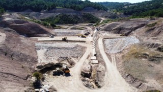 Gediz Kayacık Barajında çalışmalar aralıksız devam ediyor