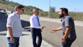 Gümüşova OSB yolunda çalışmalar devam ediyor
