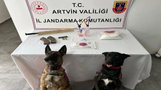 Jandarmanın durdurduğu aracın farından kaleşnikof şarjörü çıktı
