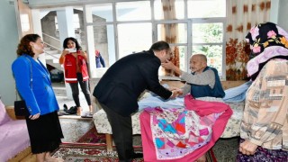 Kadirli Kaymakamı Dolu ve Eşi'nden Anlamlı Ziyaret