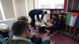 Kahta Belediyesi personeline ilk yardım eğitimi
