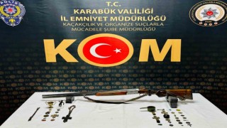 Karabükte çok sayıda tarihi eser ele geçirildi