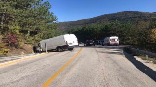 Karabükte trafik kazası : 1 yaralı