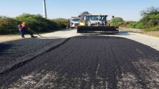 Karadere hasanağa köyünde yollar kışa hazır