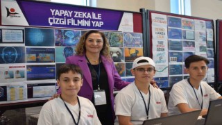 Karamanda lise öğrencileri yapay zekayla çizgi film yaptı