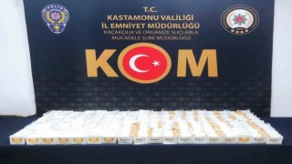 Kastamonuda 14 bin 400 doldurulmuş makaron ele geçirildi