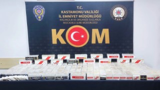 Kastamonuda 33 bin 400 adet doldurulmuş makaron ele geçirildi