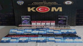 Kastamonuda kaçak sigara operasyonu