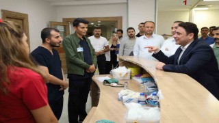 Kaymakam Şahin, acil servisi ziyaret etti