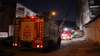Kayseride otelin çatı katında yangın