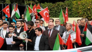 KAYÜ öğrencileri, Filistine destek için yürüdü