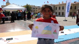 Kiliste çocuklar, Filistine destek için resim çizdi
