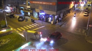 Kırklarelinde yaşanan trafik kazaları KGYS kameralarına yansıdı