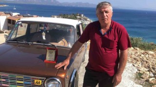 Klasik otomobiliyle birincilik ödülünü kazandı, Datçaya döndü