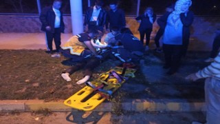 Konyada devrilen motosikletin sürücüsü genç kadın yaralandı