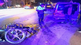 Konyada hafif ticari araçla motosiklet çarpıştı: 1 yaralı