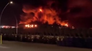 Konyada korkutan fabrika yangını