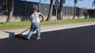 Körfezde 1 günde 500 ton asfalt serildi