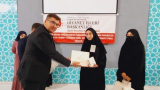 Kuran-ı Kerimi yüzünden güzel okuma yarışmasında Türkiye üçüncüsü Elazığdan