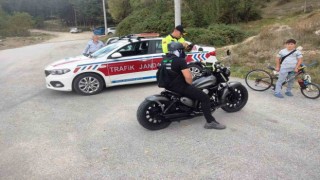 Kütahyada jandarmadan motosiklet denetimi