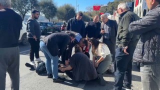 Lüks cipe çarpan motosikletli zabıta yaralandı: Ağlayan kadın sürücü bir an olsun başından ayrılmadı