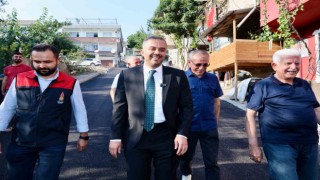 Mahalle sakinlerinden Başkan Toptaşa teşekkür
