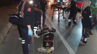 Maltepede otomobil motosiklete çarptı: 1 yaralı