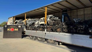 Manisada kaçakçılığa geçit yok; 152 adet motor ve şanzıman ele geçirildi