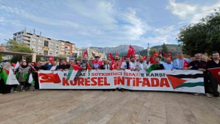 Manisalılar Filistine destek için yürüdü
