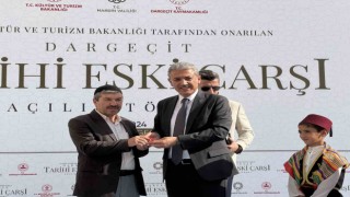 Mardinde restorasyonu tamamlanan 400 yıllık Süryani Çarşısı açıldı
