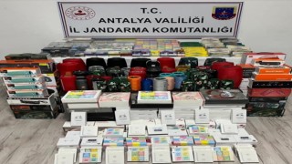 Markette bandrolsüz sigara ve tütün mamulleri ele geçirildi