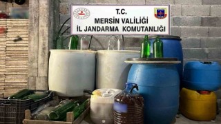 Mersinde 640 litre sahte içki ele geçirildi