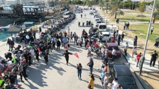 Mersinli motorcular, 29 Ekim coşkusunu bu yıl Silifkede yaşadı