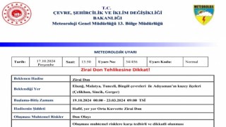 Meteorolojiden zirai don uyarısı