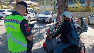 Motosiklette kask kullanımına dikkat çekildi