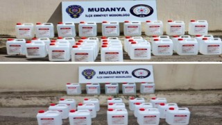 Mudanyada 260 litre etil alkol ele geçirildi