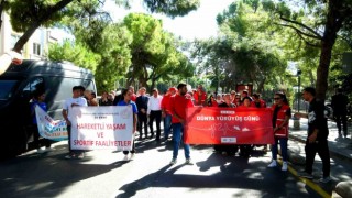 Muğlada Sağlık İçin Harekete Geç yürüyüşüne yoğun katılım