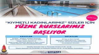 Onikişubat Belediyesinden kadınlara yönelik ücretsiz yüzme kursu