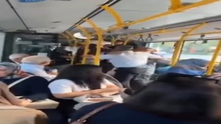 Otobüsteki kavga sokağa taştı