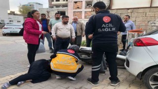 Otomobil ile motosiklet çarpıştı: 2 yaralı
