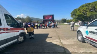Özel öğrencilere UMKE ve ambulanslar tanıtıldı