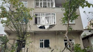 Patlama sonrası büyük tahribat: Duvar parçalandı ve karşı binayı etkiledi
