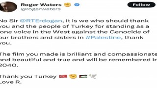 Pink Floydun solisti Watersdan Cumhurbaşkanı Erdoğana “Filistin” teşekkürü