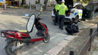 Polisten kaçan motosiklet sürücüsü kovalamaca sonucu yakalandı